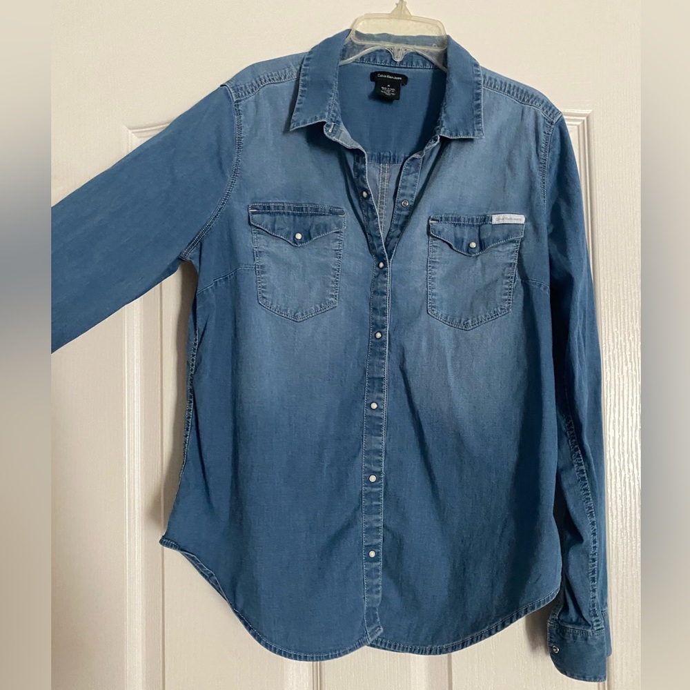 calvin klein button down shirt